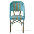 Modern Parisian Bistro Restaurant Wicker Chair Rattan